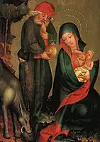 Meister Bertram von Minden, panel from the Grabow Altarpiece, c.&nbsp;1379, the first known depiction