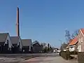 Stone chimney from former Van Hout factory