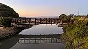 Slough entering the Bay