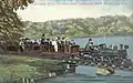 Miniature train returning from Chautauqua Park