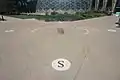 Human gnomon analemmatic sundial