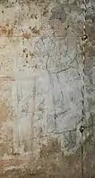 Mural from the dromos of Shoroon Bumbagar, attendants in Chinese costume.