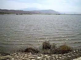 Mystic Lake seen from shoreline