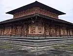 Side view of Double Storey Srikovil