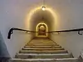 The stairs leading to the caponier