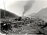 No. 8 at Brownlees Mill Carluke hauling timber to Pelorus