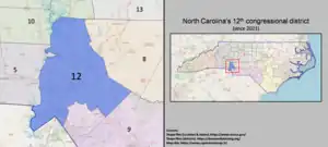 Static map of 2020-3 congressional district