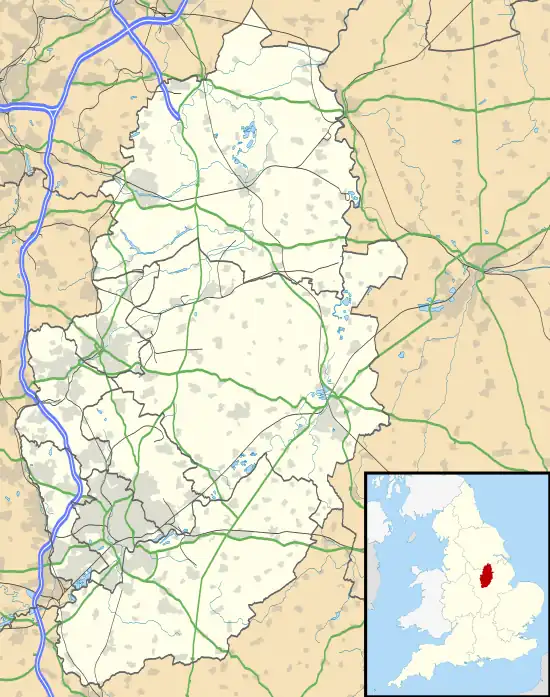 Bulwell is located in Nottinghamshire