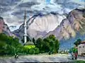 Old mosque, 2013, watercolor