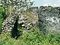 Whats left of the old mosque at Mbutu Bandarini Ruins