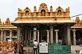 Open mantapa with sala roofs
