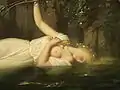 Ophélie, Léopold Burthe&nbsp;[fr], (detail) 1851.