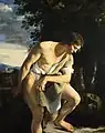 Orazio Gentileschi, David Contemplating the Head of Goliath