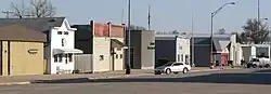 Downtown Osmond: east side of State Street, looking south from 4th Street