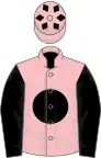 Pink, black disc and sleeves, diamonds on cap