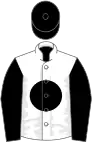 White, black disc, sleeves and cap