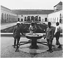 The newer western courtyard of the palace (1916 photo)