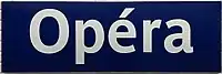 Opéra platform signage