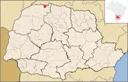 Location in Paraná state