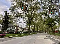 Park Avenue in Munsey Park, looking East.