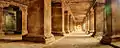 Pataleshwar Caves Internal Temple Corridors HDR Panorama Image.