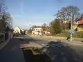 Main road in the centre of Pchery