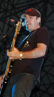 Bradbury on stage with Pennywise in 2006.