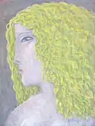 Pia, 23&nbsp;cm × 30&nbsp;cm, Öl, Karton, 2010