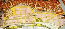 Plan Zuid (Plan South) by Berlage, state of construction 1922. - De Dageraad (r)