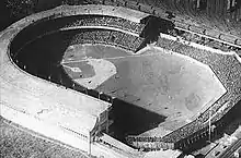 Polo Grounds grandstand and bleachers c. 1922