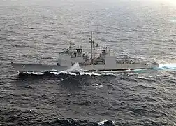 USS&nbsp;Vella Gulf&nbsp;(CG-72), a Ticonderoga-class cruiser