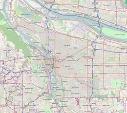 2017 Portland train attack is located in Portland, Oregon