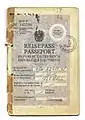 "Serie A" Austrian passport, issued to Carl Szokoll in 1948