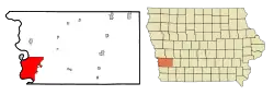 Location in Iowa