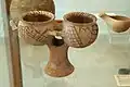 Pottery kernos, Rivari, 2500 to 2000 BC