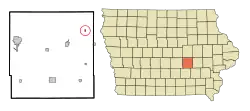 Location of Hartwick, Iowa