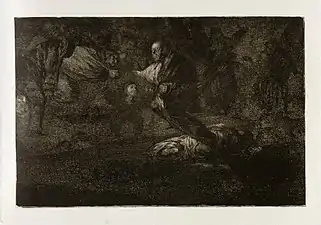 Νο. 18: Disparate fúnebre (Funereal folly)24.3 x 35.2 cm.