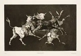 Disparate de toritos, 24,3 x 35,5&nbsp;cm. (platemark)/30,6 x 44,5&nbsp;cm. (sheet)