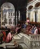 Paris BordoneThe Presentation of the Ring, 370 × 301 cm