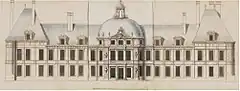 Modification of central pavilion