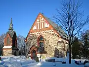 The church in winter