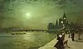 Reflections on the Thames, 1880.