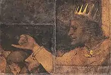 Fragment of Wall Painting from Basel Town Hall Council Chamber, by Hans Holbein the Younger