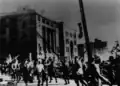 Relief team entering Hiroshima City on 9 August 1945