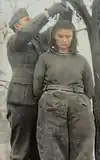 Hanging of Lepa Radić, February 1943, restored and colorized