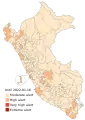 Departments with targeted quarantine, according to the General Directorate of Epidemiology.