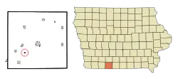 Location of Delphos, Iowa