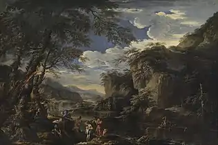 Saint John the Baptist Baptizing Christ in the Jordan (c. 1655) oil on canvas, 173 x 258.7&nbsp;cm., Kelvingrove Art Gallery and Museum