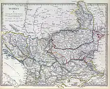 An 1829 map published under the superintendence of the Society for the Diffusion of Useful Knowledge in London marked the westernmost province of the Ottoman Empire in Europe as "Croatia"