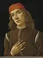 Portrait of a Youth. by Sandro Botticelli, c. 1482–1485